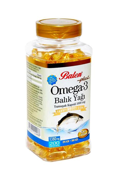 Balen Omega 3 Balık Yağı 1380 mg 200 Adet x 2 Adet