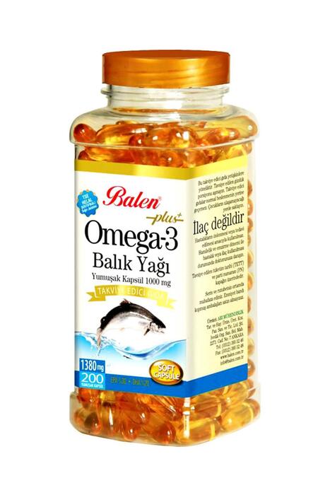 Balen Omega 3 Balık Yağı 1380 mg 200 Adet x 2 Adet