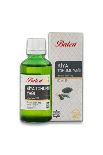 Balen Kiya (Chia) Tohumu Yağı Soğuk Pres 50 ml x 2 Adet