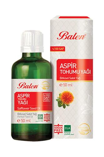 Balen Aspir Tohumu Yağı (Soğuk Pres) 50 ml 3 Adet