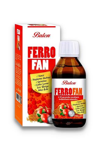 Balen Ferrofan Demir Çinko Kuşburnu Spirulina Ekstresi 2 x 150 ml