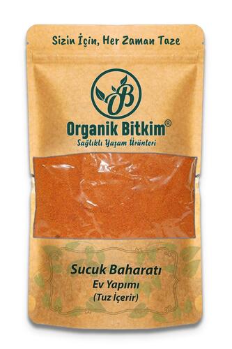 Organik Bitkim Sucuk Baharatı - Ev Yapımı (Tuzlu) 100 gr