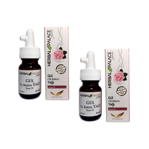 Herbal Palace Gül Yağı 20 ml Cilt Bakım Yağı x 2 Adet