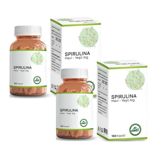 Anti Spirulina Kapsül 150 Kapsül x 2 Adet