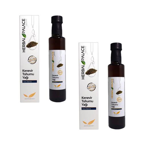 Herbal Palace Kenevir Tohumu Yağı Soğuk Pres 250 ml x 2 Adet