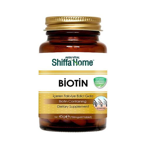 Aksuvital Shiffa Home Biotin 750 mg 60 Tablet