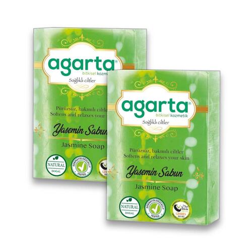 Agarta Doğal El Yapımı Yasemin Sabunu 150 gr x 2 Adet