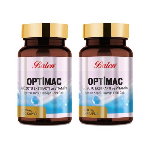 Balen Optimac Gözotu Ekstraktı -Vitamin 630 mg 60 Kapsül x 2 Adet