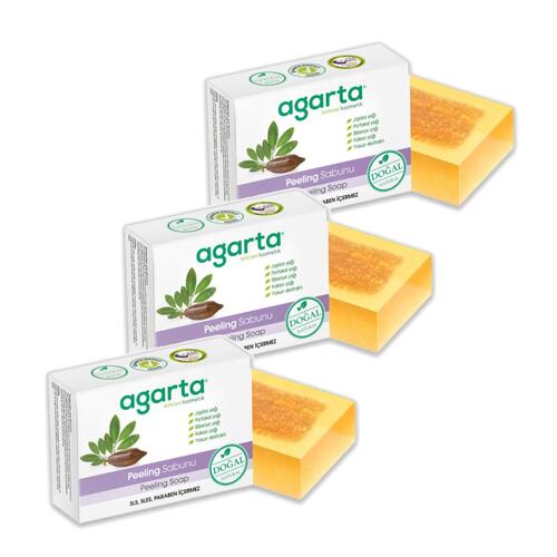 Agarta Doğal Peeling Sabunu 150 gr x 3 Adet