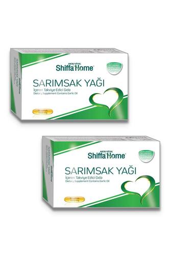 Aksuvital Shiffa Home Sarımsak Yağı 1000 mg 30 Kapsül x 2 Adet