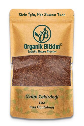 Organik Bitkim Toz Üzüm Çekirdeği (Öğütülmüş) 1 kg