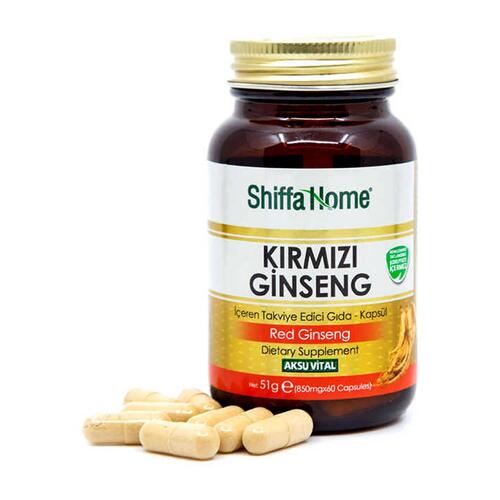 Shiffa Home (Aksuvital) Kırmızı Ginseng 850 mg 60 Kapsül x 3 Adet