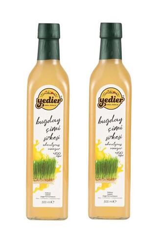 Yedier Buğday Çimi Sirkesi Doğal Fermente 2 x 500 ml