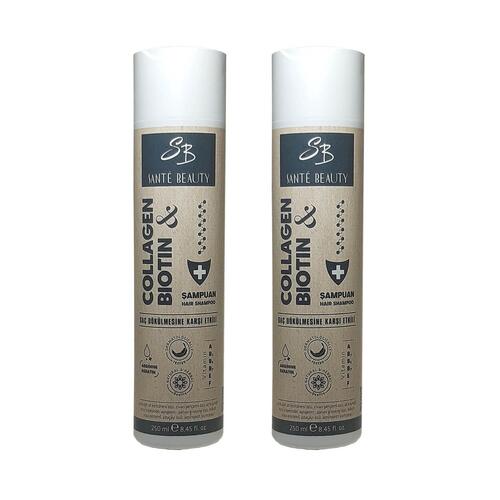 Sante Beauty Collagen Biotin Bitkisel Şampuan 250 ml x 2 Adet