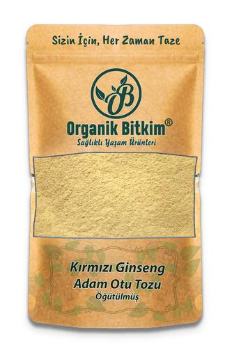 Organik Bitkim Kırmızı Ginseng (Adam Otu) Toz 1000 gr