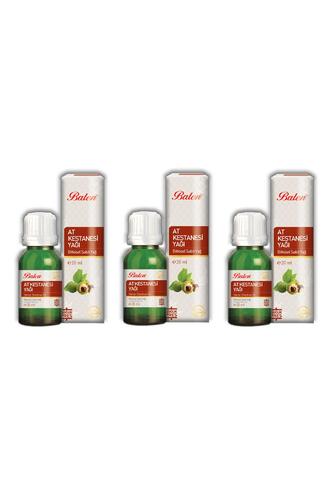 Balen At Kestanesi Yağı (Soğuk Pres) 20 ml 3 Adet