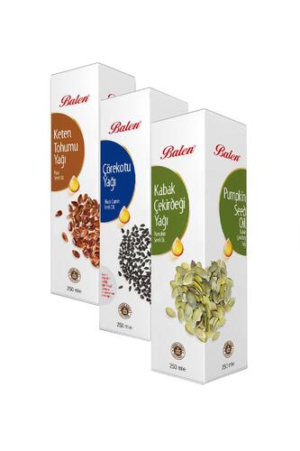 Balen 250 ml Çörekotu,Keten Tohumu,Kabak Çekirdeği Yağ Sğk Pres