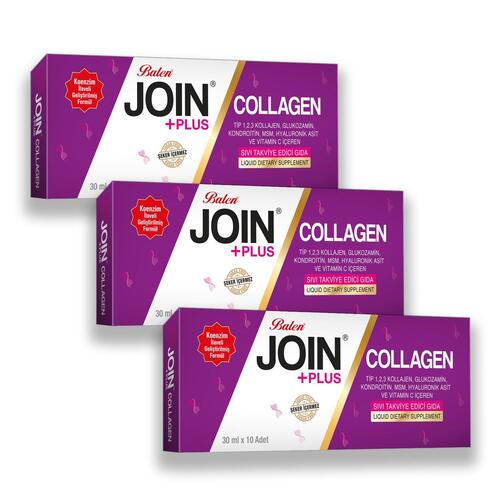 Balen Join+Plus Collagen (30 ml x 10 Adet) x 3 Adet