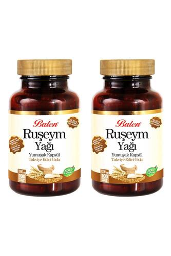 Balen Ruşeym Yağı 1000 mg 100 Yumuşak Kapsül x 2 Adet