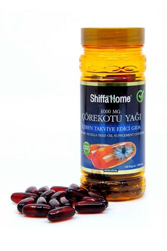 Shiffa Home Çörekotu Yağı Kapsül 1000 Mg 100 Softgel 2 Adet