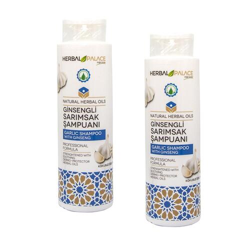 Herbal Palace Ginsengli Sarımsak Şampuanı Kokusuz 2 x 400 ml