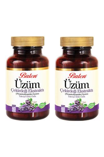 Balen Üzüm Çekirdeği Ekstraktı 375 Mg 60 Kapsül x 2 Adet