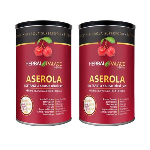 Herbal Palace Aserola Ekstraktlı Karışık Bitki Çayı 225 gr x 2 Adet