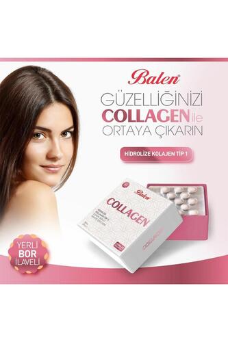 Balen Collagen Kollajen Hidrolize Tip 1 800 Mg 60 Tablet x 2 Adet