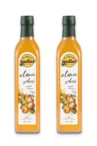 Yedier Elma Sirkesi Doğal Fermente 2 x 500 ml