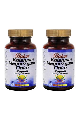 Balen Kalsiyum Magnezyum Çinko 709 Mg 90 Kapsül x 2 Adet