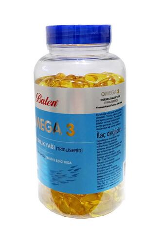 Balen Omega 3 Norveç Balık Yağı 1380 Mg 200 Kapsül x 3 Adet (Trigliserid Form)