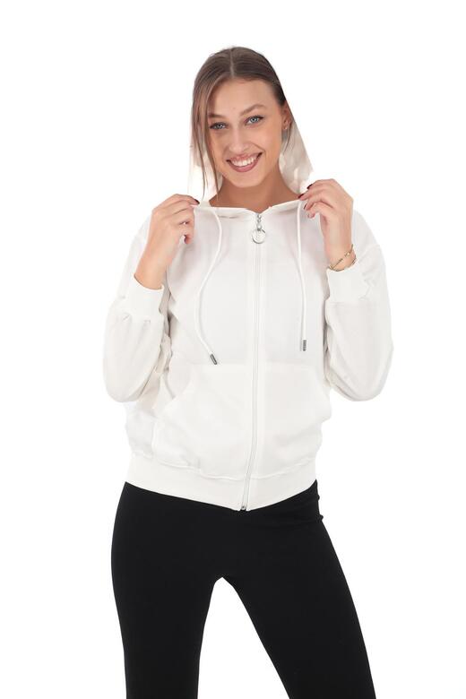 Pachie Kapüşonlu Cepli Gri Renk Sweatshirt (PCST039)