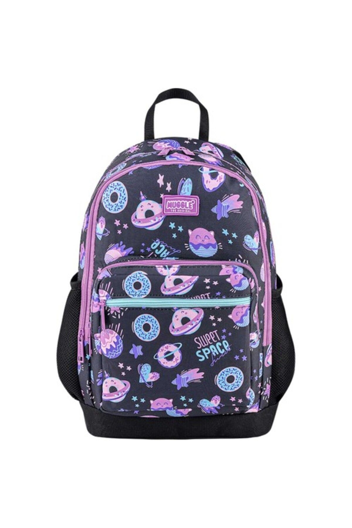 010 ŞAHİN - MU0228 MUGGLE MU-0228 OT-SWEET SPACE SİYAH OKUL ÇANTASI