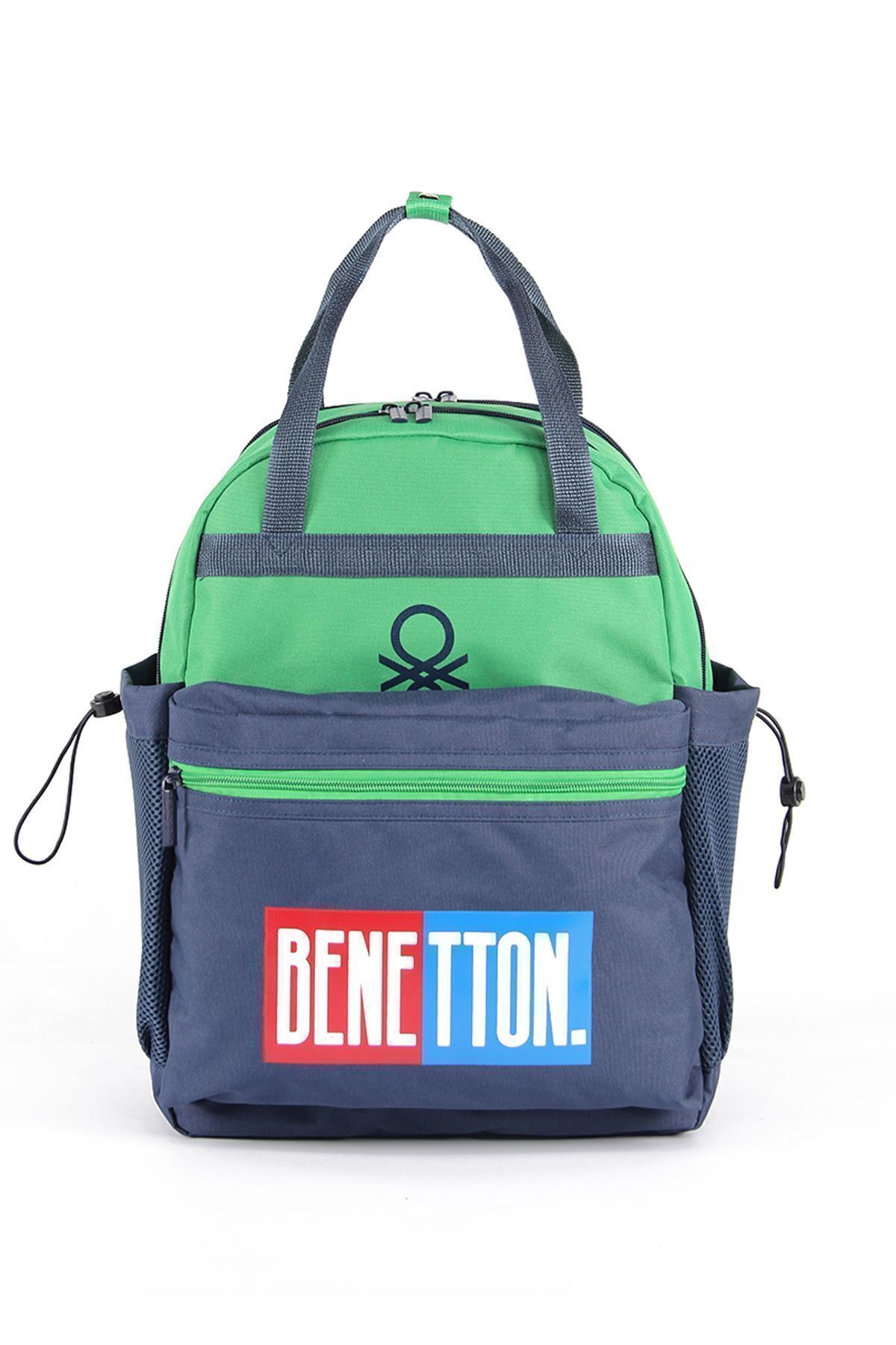 03786 United Colors of Benetton Unisex Okul Çantası Ortaokul Lise İlkokul Öğrenci Çantası YEŞİL