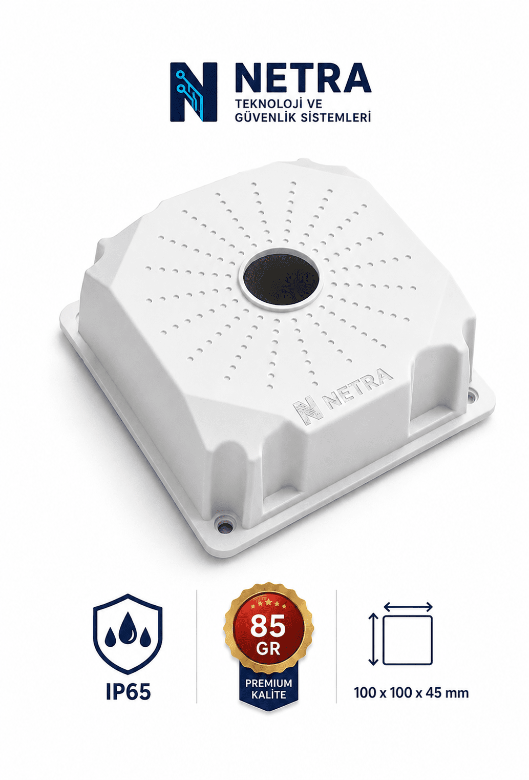 1 Adet 85GR Premium Lüks Kamera Montaj Buatı Kare Buat, Taban Dahil 10cmx10cm