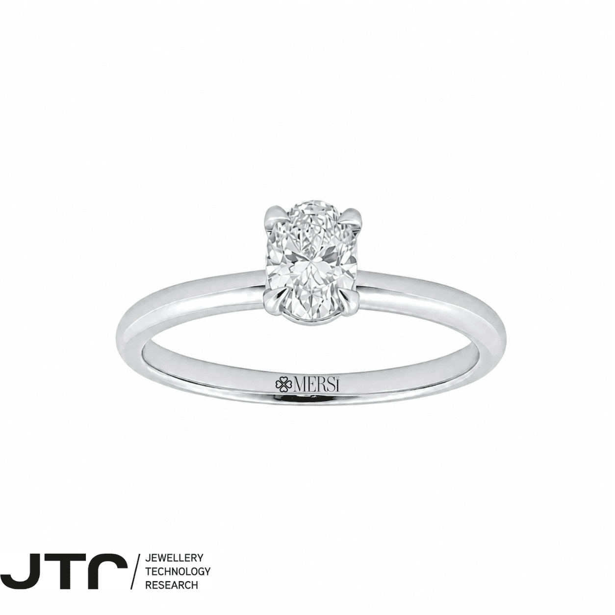 1.00 Karat Pırlanta Oval Tektaş Yüzük JTR
