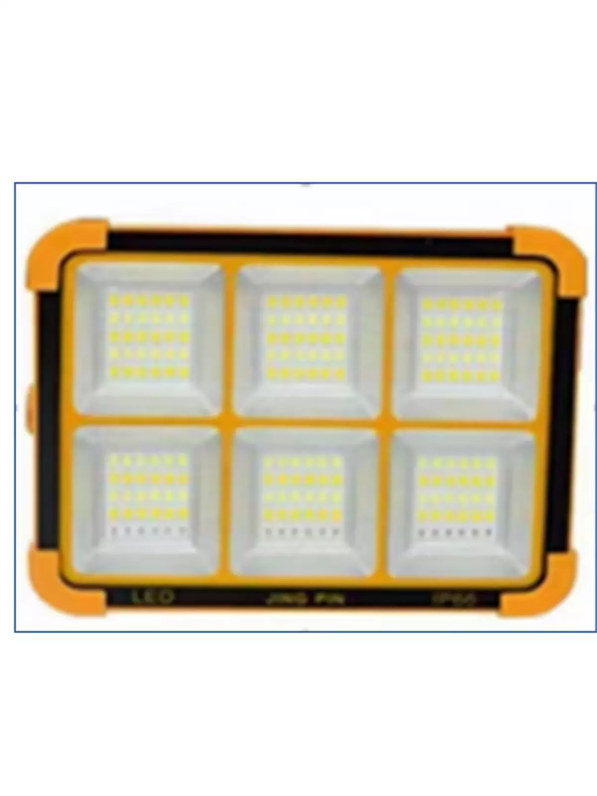 100w Led Projektör Beyaz -Sarı Işık Çakar Modlu 9000 Lümen Güneş Enerjili