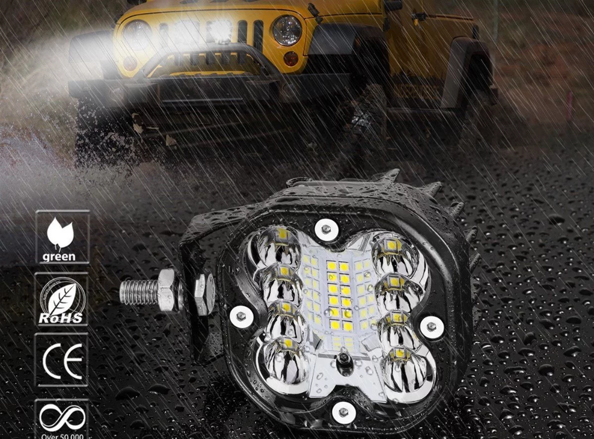 12 Led 36w Su Geçirmez Off Road Çalışma Tekne Lambası