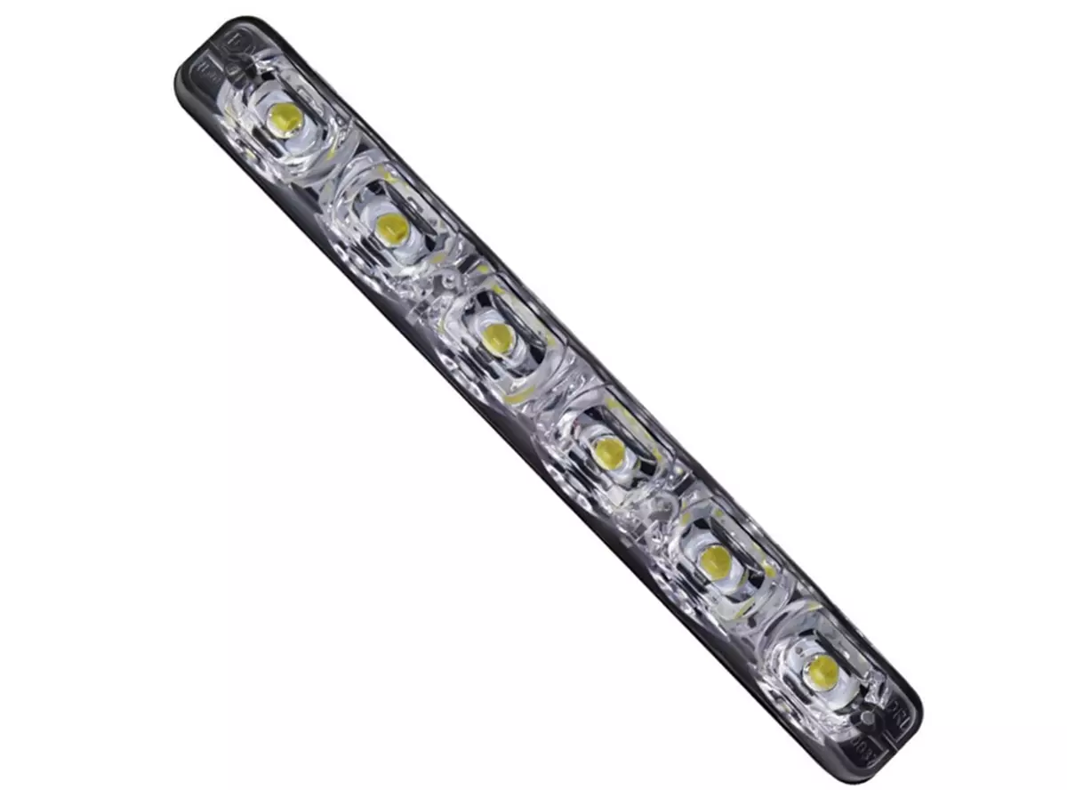 2 Adet Drl 6 Led'li Turuncu Beyaz Işıklı Gündüz Ledi Su Geçirmez