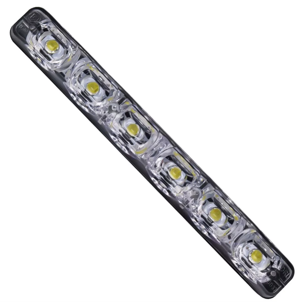 2 Adet DRL 6 LED'li Turuncu Beyaz Işıklı Gündüz Ledi Su Geçirmez