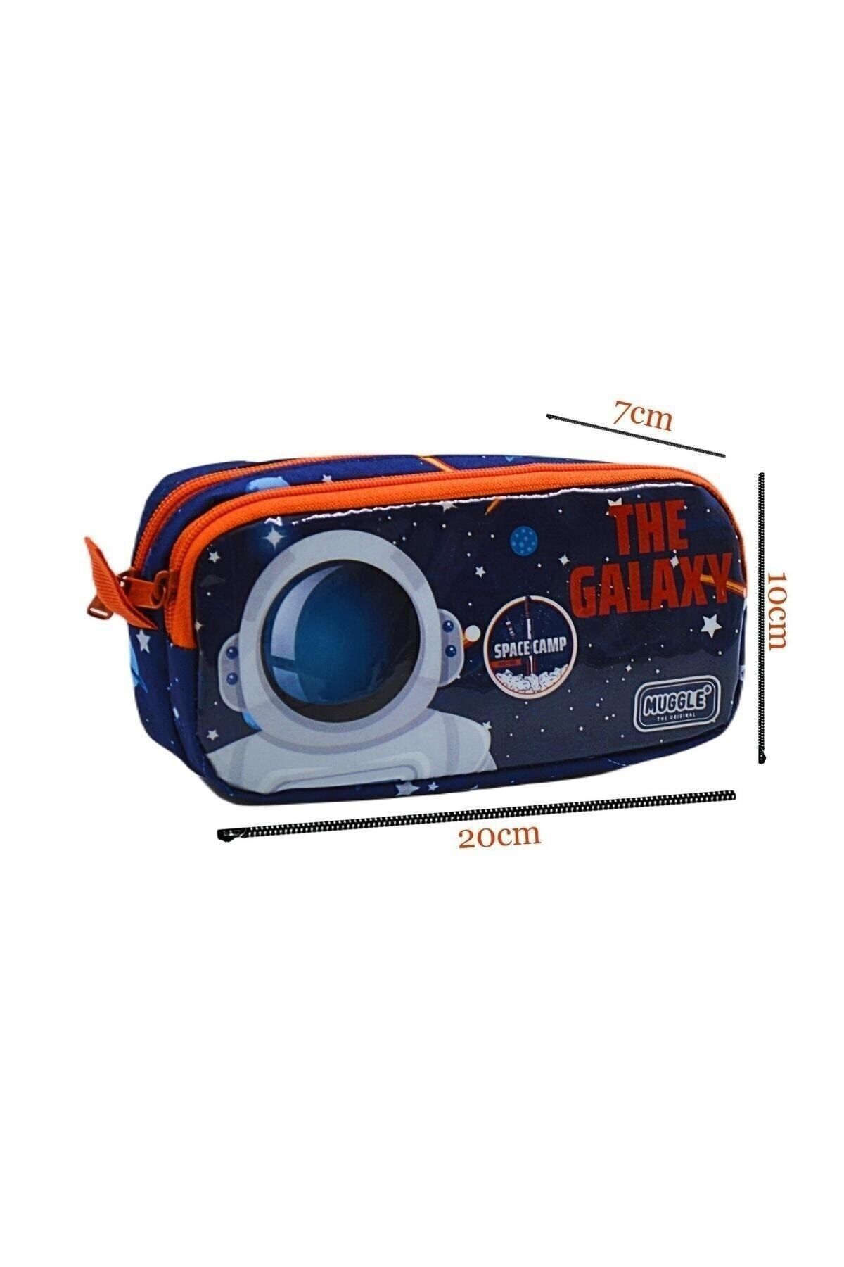 2 Bölmeli Galaxy Kalem Çantası Lacivert (MU-0891)