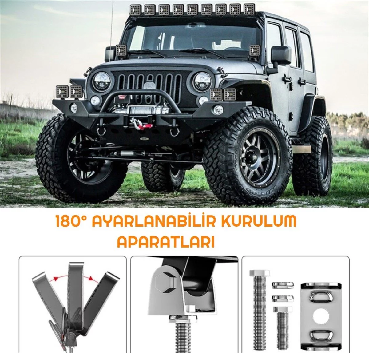 23 led 69W Kare Off Road Çalışma Lambası