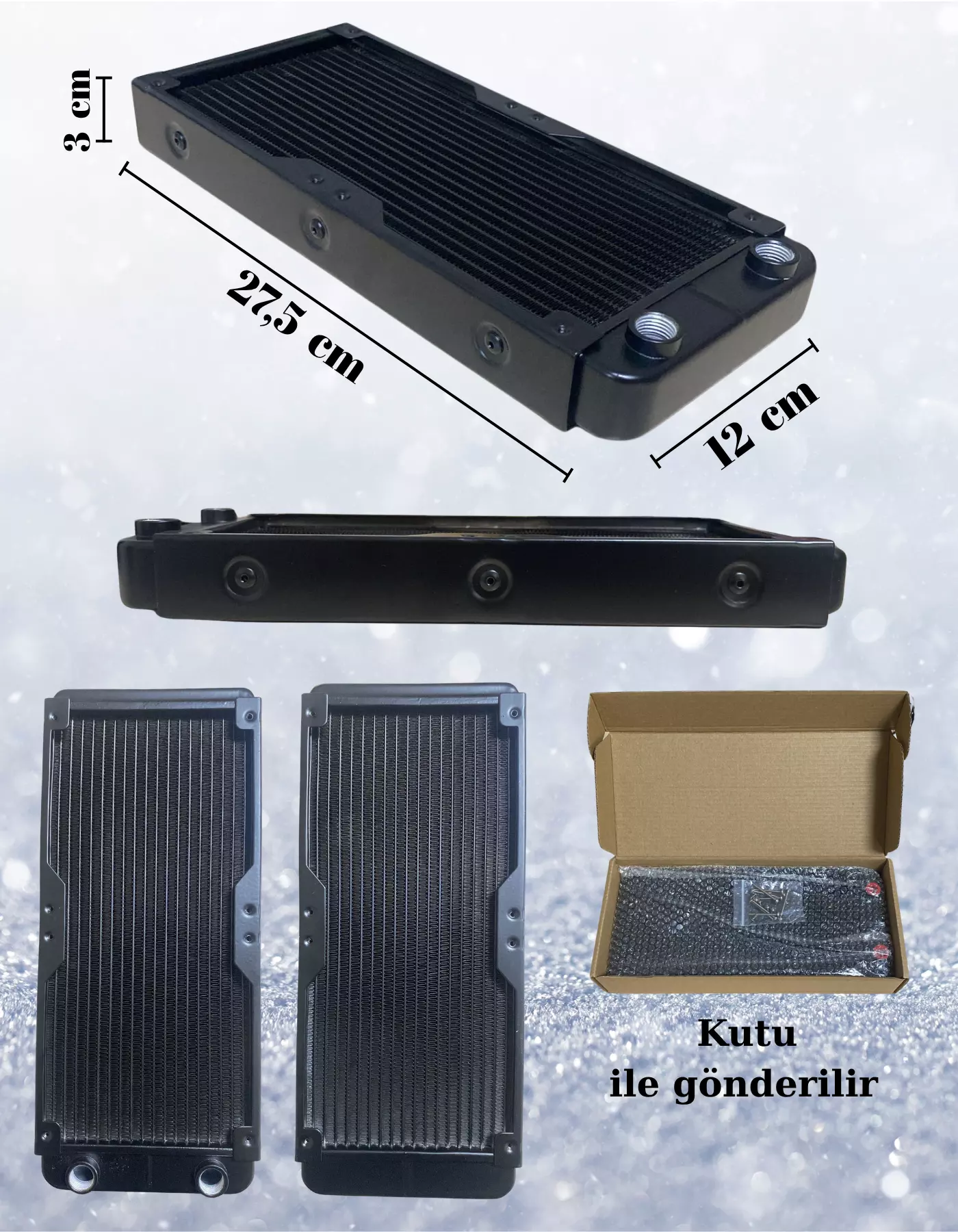 240mm Alüminyum Cpu Su Soğutma Radyatörü