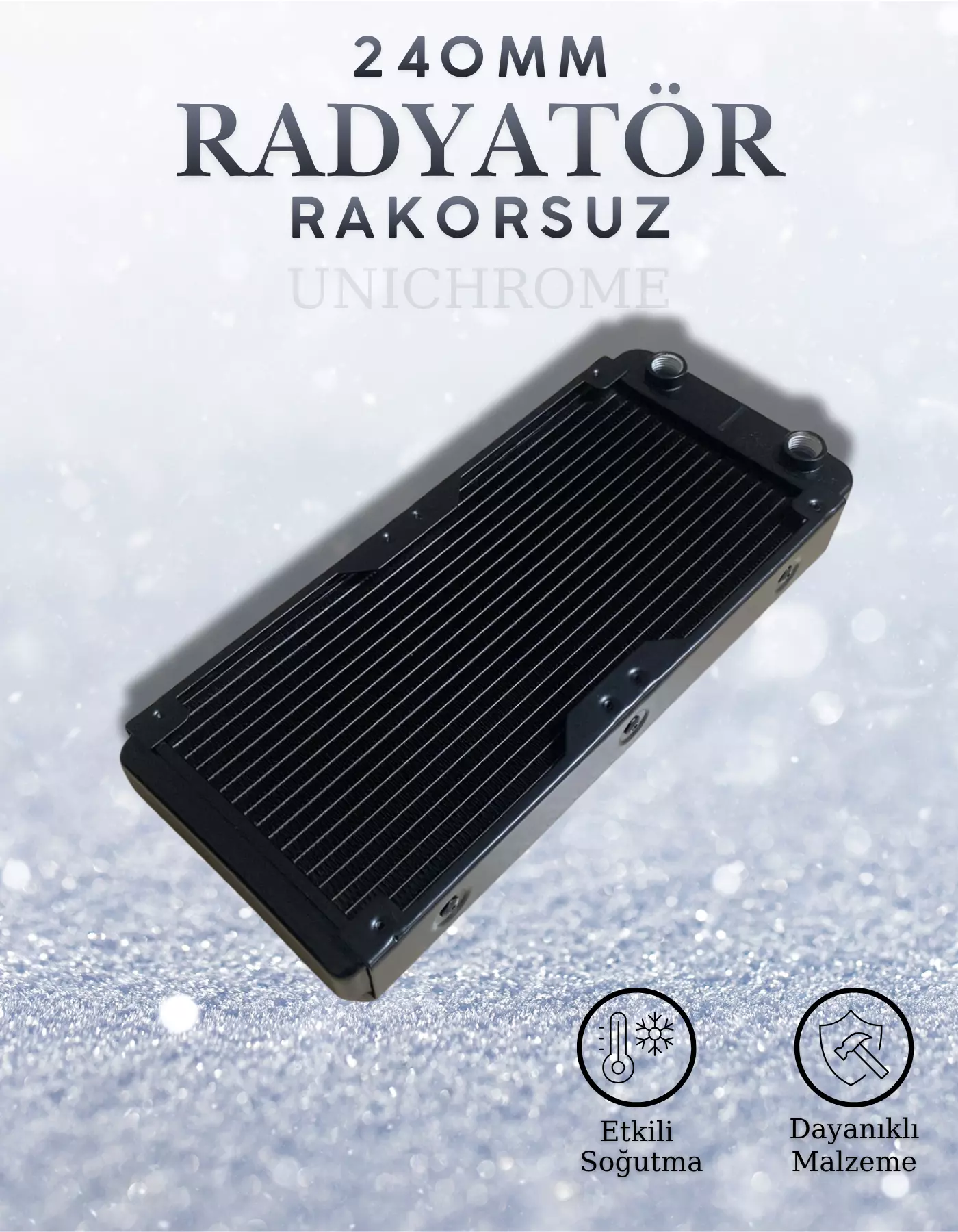 240mm Alüminyum Cpu Su Soğutma Radyatörü