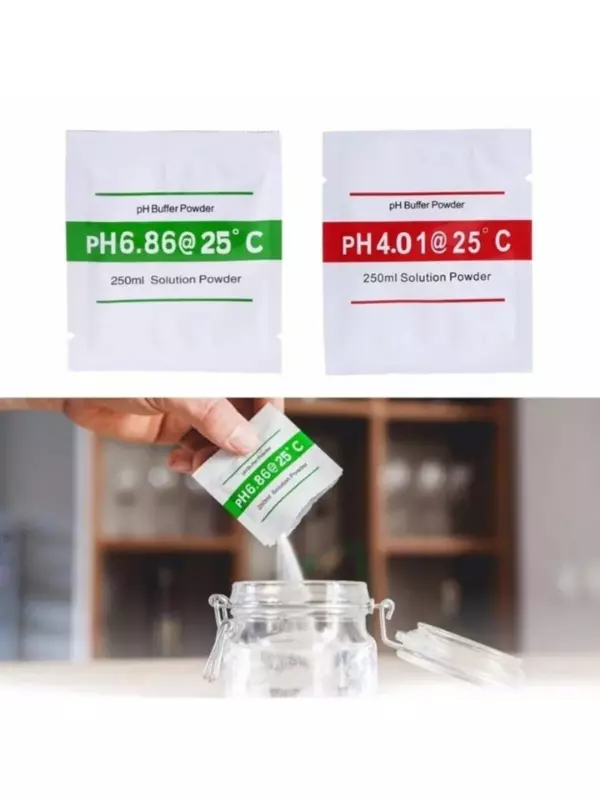 250 Ml Ph Tampon Çözelti Tozu Ph Test Ölçüm Cihazı Tedbir Kalibrasyon 4.01 6.86