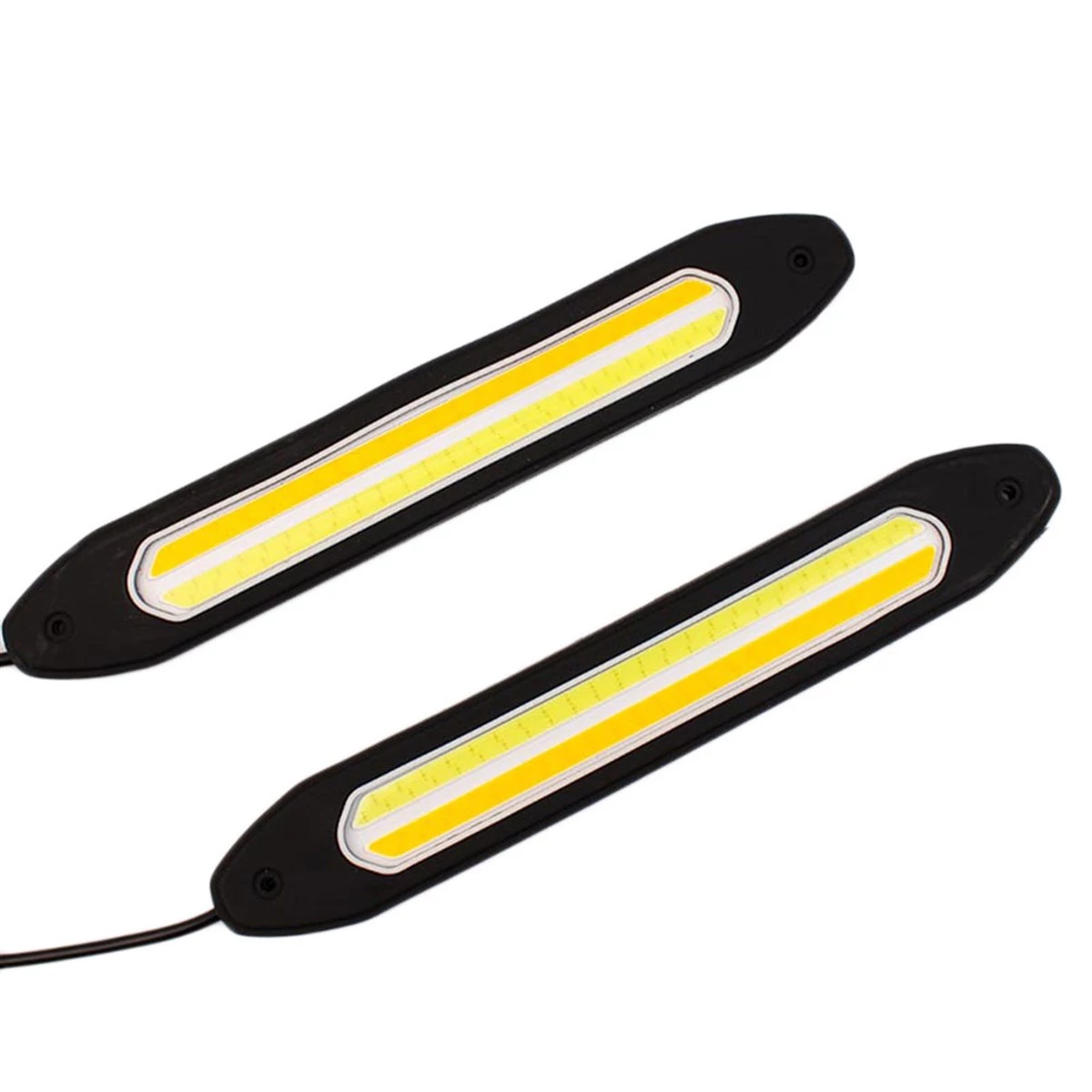 26cm Sarı-Beyaz DRL Gündüz Ledi Su Geçirmez Sinyalli Gündüz Farı