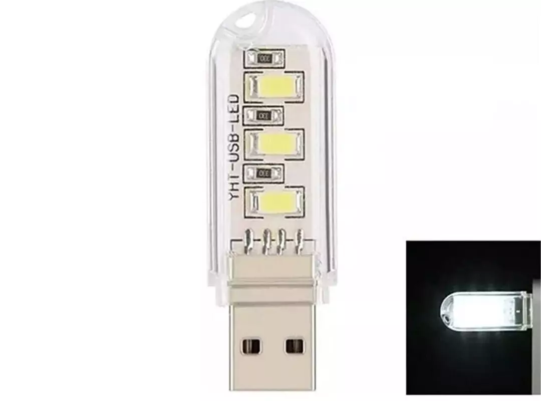 3 Led Beyaz Taşınabilir Mini Usb Led Lamba 5730 Smd Kamp Stick Led