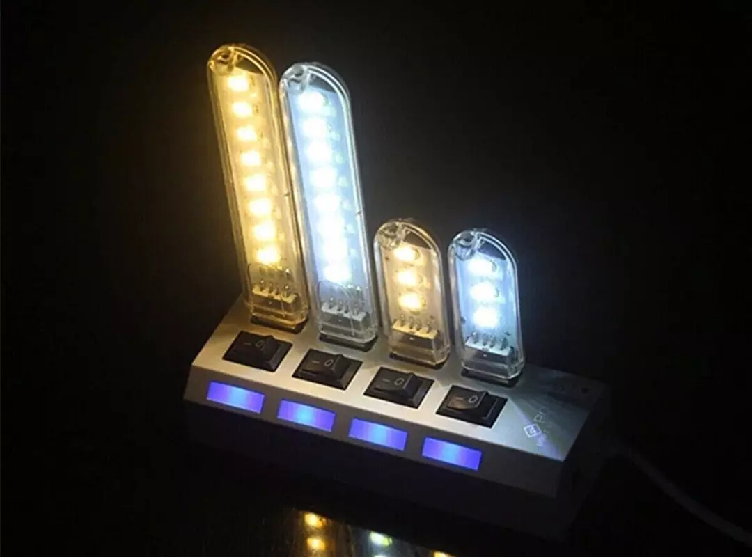 3 Led Günışığı Taşınabilir Mini Usb Led Lamba 5730 Smd Kamp Stick Led
