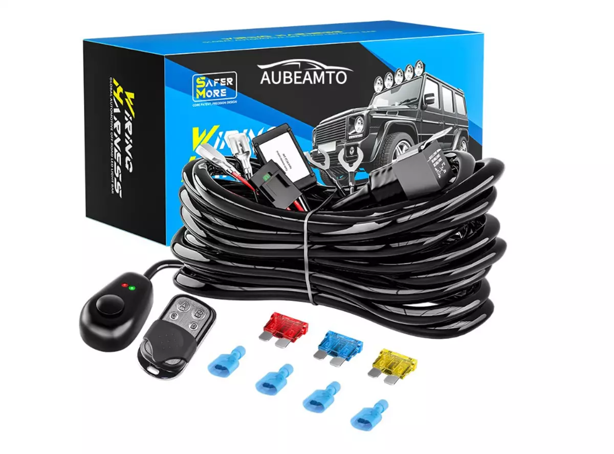 300w 18 Awg Kablo Demeti 15a Off Road Ledi Açma Kapama Kumandalı Kablo Uzaktan Kontrol Kumandalı