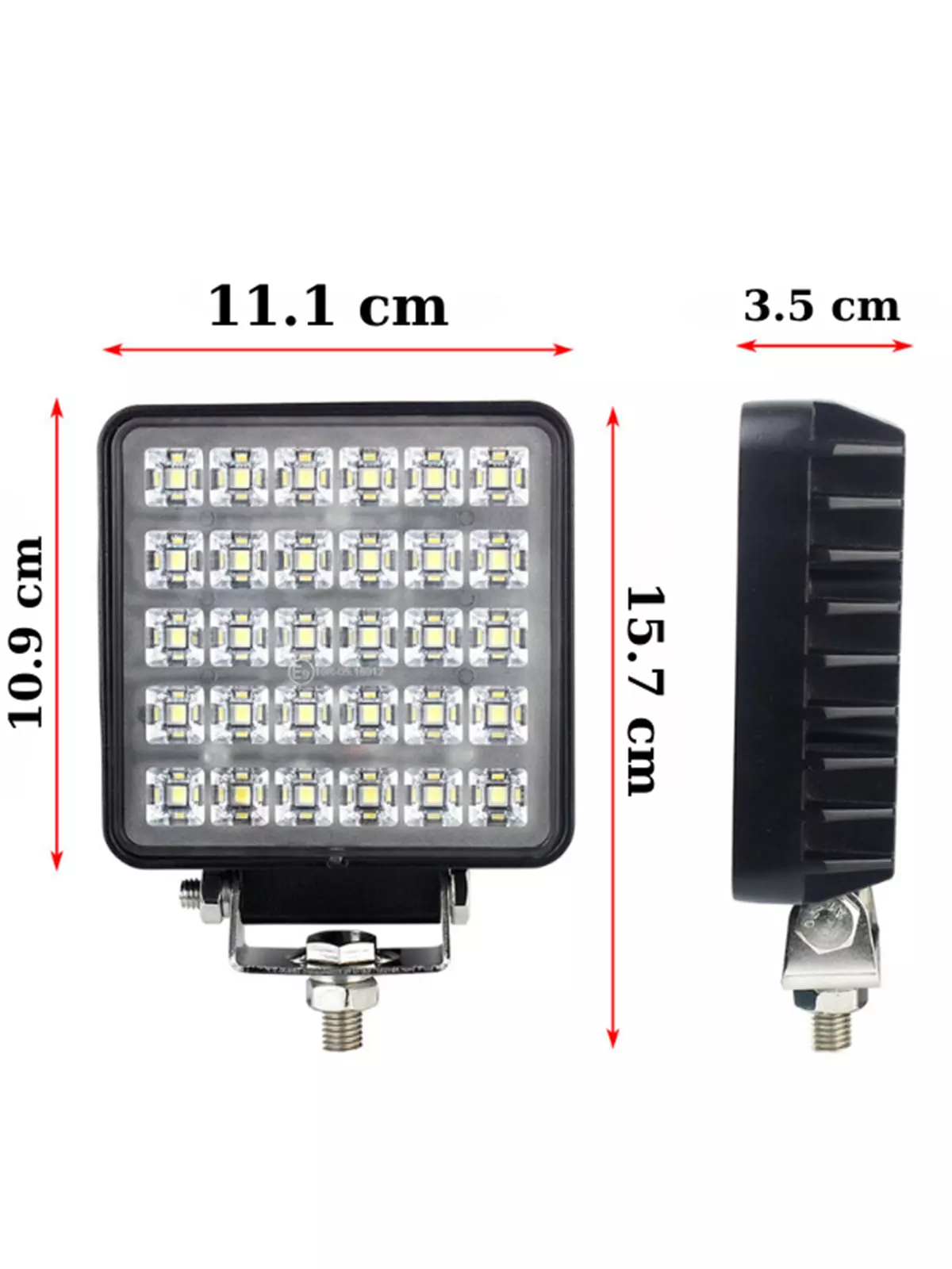 30W 30 Led Kare PMMA Lensli Beyaz Yayıcı Sis Farı Off Road Çalışma Tekne Lambası